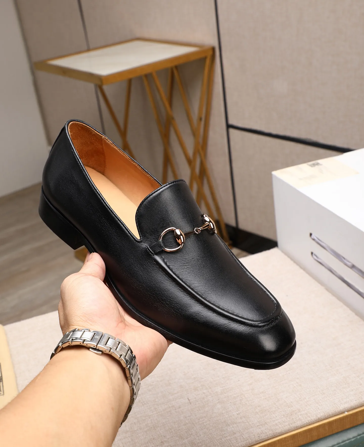 Men's shoes 💰620 📛📛Original version (water-dyed cowhide) Gucci GUCCI official website formal shoes 🌀 Italy 🇮🇹 imported cowhide ➕ top imported water-dyed cowhide lining 💋 fine handmade original bottom, the real thing looks better when photographed in person Standard size 39-44 (38 45 customized)